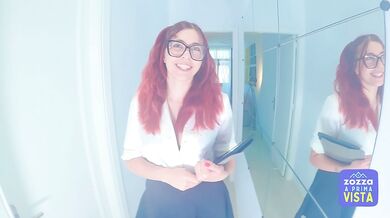 Slutty real estate agent gets fucked around the house