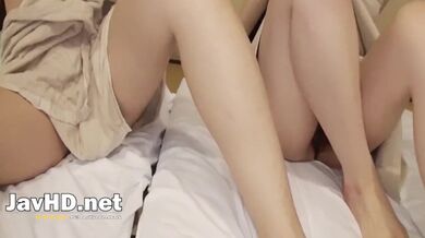 Fantastic Japanese 3 way with fur covered coochie Yui and spectacular Konomi in uncensored XXX JAV!