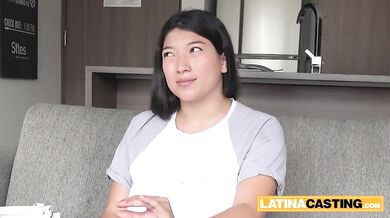 LATINA CASTING - Massive Boobs Latina Babe Titty Fucked And More At Amateur Casting (Steven Hard)