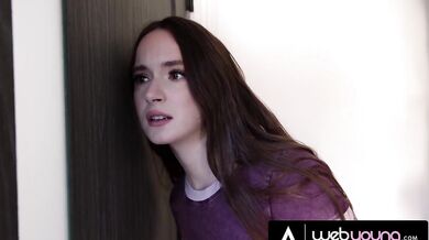 WEB YOUNG - Horny Petite Liz Jordan Is CAUGHT Pillow Humping In Her Roommate Hazel Moore Bedroom