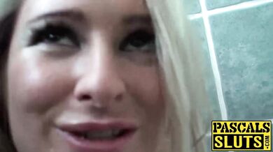 PASCALS SLUTS - Blonde MILF Kaz gets her pussy squirting for the first time (Pascal White)