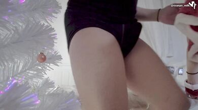えちえちサンタがクリスマスの夜にやってきた♡濃厚フェラ、立ちバックで激ピス（日本人素人）크리스마스에 섹스. 일본 아마추어