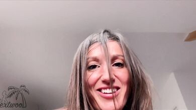 driving her to an orgasm while neighbors are next