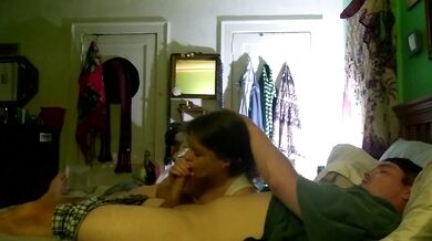 Fucked for the third time today. Cum inside her...