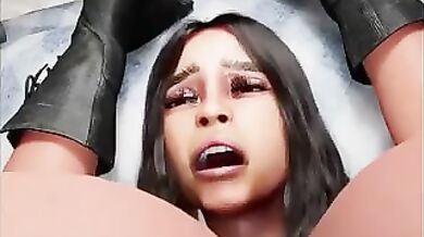 Hot Latin Lesbians Scissoring and Squirting in 3D Animation