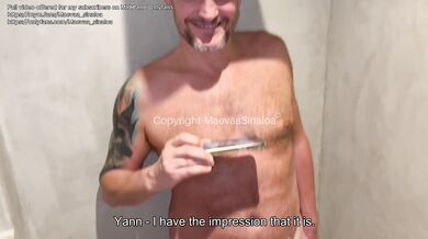 Double creampie I get my pussy filled by Ian Scott and my cuckold