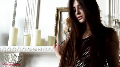 Anya Black Mesh Tease