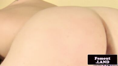 Classy trans queen pleasuring herself