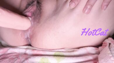 Relaxing masturbation with a Michinoku dildo Squirting at the end