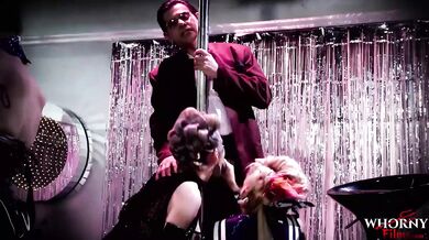 WHORNYFILMS Fashionistas Party Group Sex In Year 2050