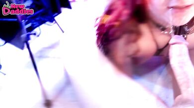 Milf amateur red head gives POV Blowjob & Licking Balls ~ NewDaddies