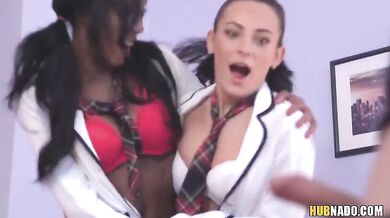 Interracial Threesome With Lexi Dona, Jason X & Asia Rae