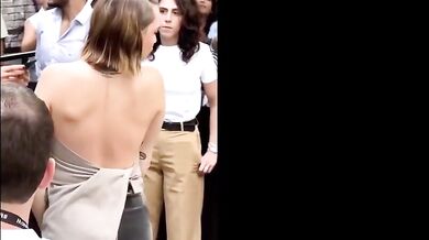 Cara Delevingne Breasts Scene in Cara Delevingne Sizzles In Sexy Look At Milan Fashion Week