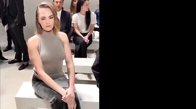 Cara Delevingne Breasts Scene in Cara Delevingne Sizzles In Sexy Look At Milan Fashion Week