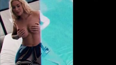 Iggy Azalea Breasts Scene in Iggy Azalea Sexy Topless Hand Bra