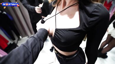 A mouthful of cum in the fitting room of a store, that's payment for a blouse, hope no one heard us