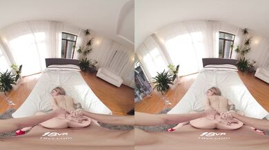 Busty Sladyen Skaya Is Waiting For A Proposal, In The Meantime She Slips Off Her Lingerie And Slides On Top Of You