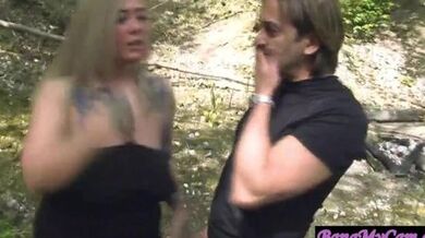 BBW BUSTY - screw in the wood by random guy