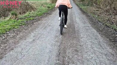 Deep Anal Creampie After Riding A Bike With Remote Controlled Vibrator