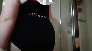 Stop tease before shower, big ass big tit female sexy lingerie bbw