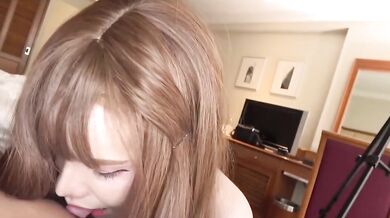 sweet cute ladyboy with nice skin suck cock and getting fucked in the ass by a client