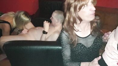 Fabulous Blowjob from Sexy Tgirl Pauline at sex club