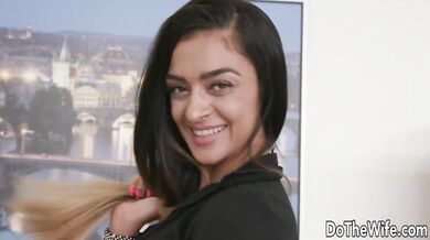 Hot Interracial Pounding with Sexy Cuckolding Wife Latoya Devi