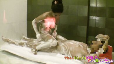 Busty Thai Babe Intense Bathroom Fuck Session