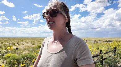 Tits out in Desert… Nude Travel Vlog!! w Masturbating