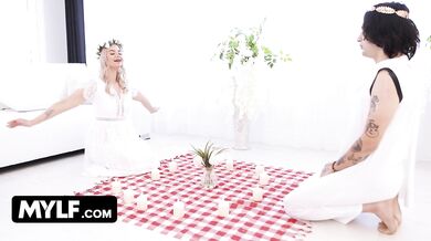 Super Hot Stepmother Angelica Coralvine Begs Stepson To Impregnate Her During Summer Solstice Ritual