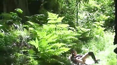 Fucking my stepbrother in the woods