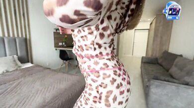 "How Do You Like My New Tight Suit?" - Hot Horny Beautiful Stepmom Wants To Be Petted