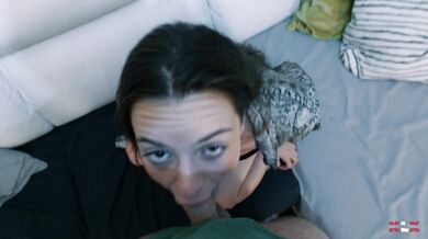 Hot POV Deep Blowjob with Huge Facial Cumshot - KLX