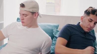 Oliver Marks and Matteo Gold jerk off together but gets really turned on