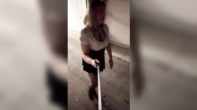 Sissy riding dildo in Public Compilation 3