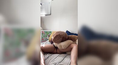 CHUBBY GIRL HUMPS TEDDY