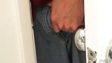 Blonde Cheerleader Eats Cum