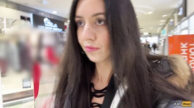 Cumwalk in Public Shopping Mall