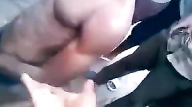 African girl lost a bet as a big group watches