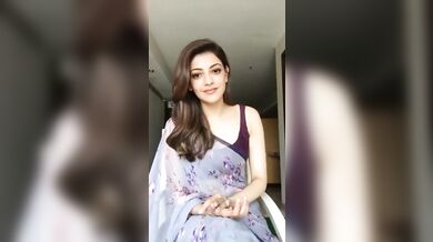 Kajal Aggarwal Showing Armpits And Tits In Sleeveless Saree