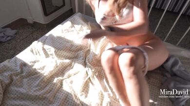 Fiery Morning with a Perfect Blonde - Passion Fuck and Amazing Blowjob