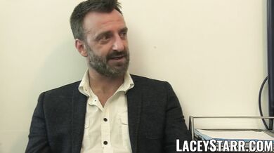 LACEYSTARR - Doctor GILF eats Pascal White cum after sex