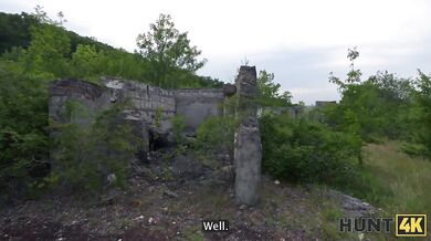 HUNT4K. Slutty brunette enjoys a passionate anal fuck with a stranger (Eva Tender)