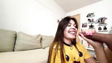 Petite Girl Takes Big Cock