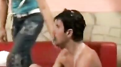 Skinny Blonde Babysitter Takes Care Of His Filthy Adultbaby