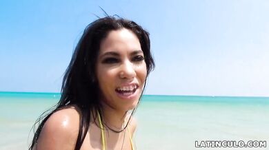 I Picked Up A Hot Latina On The Beach!