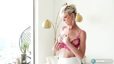 A 60-year-old Foxxxy Is A Sexy Grandma With Big Boobs And A Pierced Clit