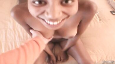 Ebony Chick Has Nice Body And Sucks Cock Well