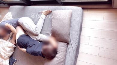 Sex in the morning for a Japanese couple