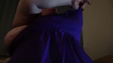 BBW Trans Girl Wanks Tiny Clit